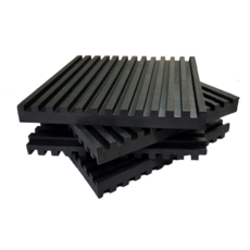 防震墊 4入 防震橡膠板 10mm*7.5cm*7.5cm, 4件