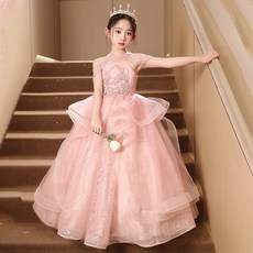 하와즈 블랙 오프숄더 프린세스 공주 연주회 콩쿨 공연 파티 드레스AR