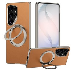 소원테크 갤럭시 s26 울트라 맥세이프 360도 회전 거치대 카메라 렌즈 보호 가죽 케이스