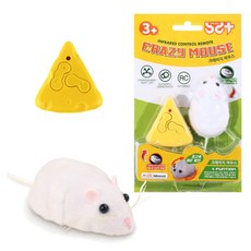 크레이지 마우스 쥐 rc 크레이지 마우스 무선조종 생쥐 rc 어린이 생일 선물 선물 추천 크리스마스 선물, 혼합색상, 1개