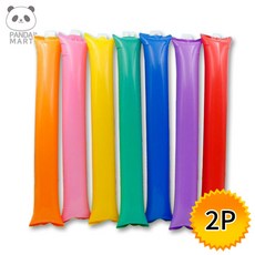 막대풍선 2p 야구 응원봉 체육대회 응원도구 소품, 옐로우