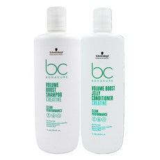 LOVE LOVE Schwarzkopf施華蔻【bc豐盈俏彈肌酸髮露 髮凍1000ML】豐盈洗護組，打造輕盈蓬鬆感, 1L