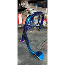 UCC機車精品店 JETS JETSR 大胎白鐵鍍鈦專利型省力中柱, 1個, 鍍鈦中柱