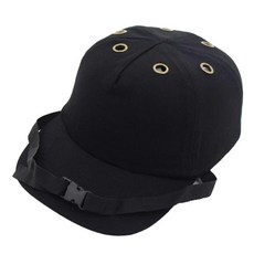 경량 ty 안전모 머리 보호 작업장 건설현장 모자, 코튼 ABS, 블랙, 1개