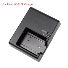 EOS 반란군 T3 T100 키스 X50 카메라 LC-E10 충전기 용 기존 860mAh 배터리, 07 1 LC-E10E Charger, 01 빠른