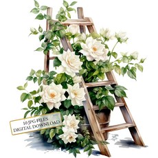 태쓰 인테리어 스티커 안방 거실 욕실 주방 벽면 포인트 스티커 2, 화이트장미