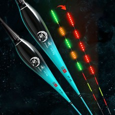 LED 호마 변색 스마트 전자찌 일반찌 이중모드 유리섬유, 2개, FF-08 부력 4.0g