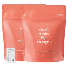 소소이지 이지 캡슐 식기세척기세제 30p, 240g, 2개