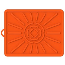 주방 그리드 매트는 주방 그리드 실리콘 공간 그릴과 호환 가능한 실리콘 공간 그릴, 오렌지, 1개