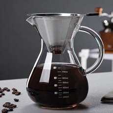 드립서버 세트 800ml 핸들 스텐 초미세 메쉬 2중 홈까페 선물