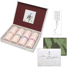 11837870 법당향 제사향 사찰향 절향 향 상중 위로 조의 선물 꽃향기 4종 백단 내부의 노시 조문 포함 일본 제조 연기 적게 선물용 불단용 법요 일주기 사십구일, 꽃향기 4종 (포장 안쪽에 노리), 조의문 포함