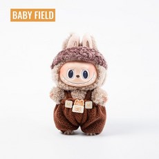 팝마트 라부부 옷 소품 인형옷, 곰 바지 + 모자 (아기 없음), 1개