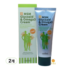 나담 MSM 글루코이드 오메가3 크림, 120ml, 2개