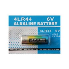 4LR44 6V 알카라인 무수은 건전지 알카전지 1알 카드포장, 1개