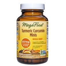 MegaFood 迷你薑黃素錠 237mg, 1個, 120 件