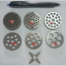 SS-ㄚ樟的店 手動不鏽鋼絞肉機耗材，絞肉網及絞肉刀，附發票，家用DIY絞肉配件, 1個, 9mm絞肉網