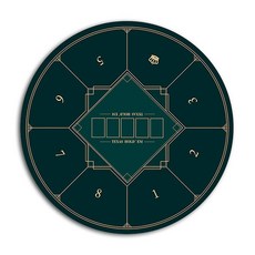 고니표 텍사스 홀덤매트 포커 테이블 매트, 라운드 스페셜, 중 (60cm), 1개