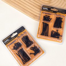WANGERLAN WRL 十字木工螺絲釘壁釘組 黑色, 1個, 壁釘組