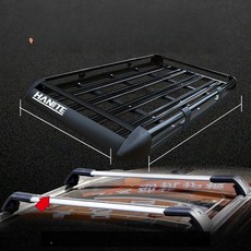 루프박스 가로바 루프랙 차량용 저상형 공간절약 간편설치, 1개, 1.6m 큰 상어 방범 크로스바 그물망 천