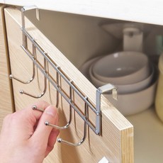 에이트몰 바로정리 스텐 주방걸이, 2개, 실버