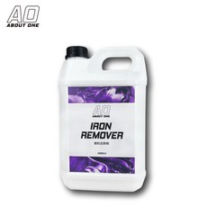 A.O 4L中性鐵粉去除劑 高濃縮原液 鐵粉清潔劑 輪框清潔 輪圈清潔 鐵粉拔除劑 鐵粉去除 鐵屑髒污, 1個