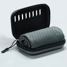 運動速乾毛巾 夏季健身降溫冰涼巾, 黑色,30*80cm 含毛巾±2cm, 1個