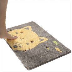 Buychoo 패브릭 발매트, 옐로우 고양이