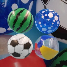 KC인증 4가지 디자인 비치볼 비치공 물놀이 필수품, 비치볼(3색)