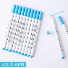 水溶筆 裁縫水溶筆 衣服劃線水消筆服裝水洗點位筆布用彩色記號筆氣消色筆, 1個, 藍色1支, 藍色