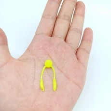 DUODUOYU 10PCS TPE 미니 소프트 낚시 실리콘 미끼 지그 블러베이스 SWIMBAIT 태클 3G 40MM 인공, XZ012 10pcs YELLOW