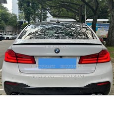 고급 ABS 재질 BMW G30 G38 520i 528i 535i 530i 525i M5 17-18년 리어 윙 스포일러 호환, 미도색ed