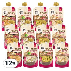 아이꼬야 맘스쿠킹 15개월 아기밥 4종 각3팩 (찜닭3+소고기배추전골3+닭고기시금치카레3+소고기라따뚜이3) 총12팩