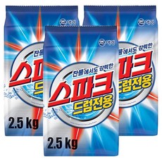 애경 스파크드럼 2.5kg리필 찬물 드럼전용, 2.5kg, 3개