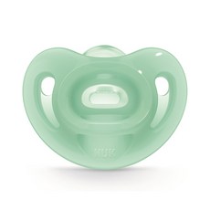누크 센서티브 올실리콘 노리개젖꼭지, S1(0~6개월), 그린, 1개