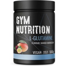 Gym Nutrition L-글루타민 파우더 1000g 1kg - 초순수 초고용량 글루타민 실험실 테스트 및 비건 독일산 무미 자연스러운 맛, 500 g (pack of 1), 1개