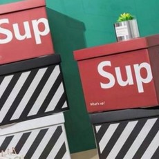 종이 정리함 수납함 상자 다용도 이사박스 27x20x17cm 업소용 고급 예쁜 추천, 화이트SUP, 1개