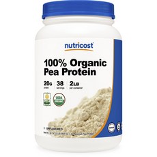 nutricost 豌豆分離蛋白粉 原味, 907g, 1罐