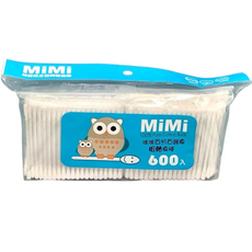 MiMi 純棉棉棒 粗軸 藍 600入, 1個, 600