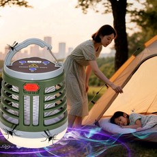 캠핑 모기 퇴치등 가정용 USB포충기 벌레 포충등 트랩 초음파 램프 실내 야외 조명 및 SOS 기능, W882(녹색)