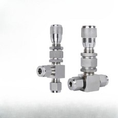 정유량 락피팅 조절기 니들 감압 밸브 조절 페룰형 스케일 미세조정 유량