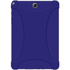 Amzer 삼성 갤럭시 탭 A 9.7 (AMZ97793)용 견고한 실리콘 스킨 케이스 커버, 블루, 1개