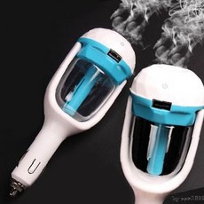 차량용 가습기 컵홀더 거치 미니 분무기 자동차 실내 건조 방지 수분 공급, 상세페이지 참조, 다이아몬드 차량용가습기-그린