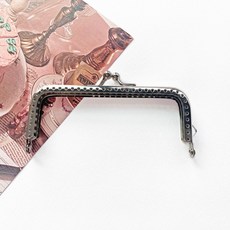 1p) 실버 민자 사각 프레임 동전지갑 지갑프레임, 민자 10.5cm, 1개