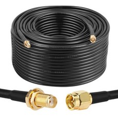 XRDS - RF SMA 케이블 SMA 남성에서 SMA 여성 케이블 3FT RG58 SMA 연장 케이블 SDR 장비 안테나 햄 라디오 3G 4G LTE 안테나ADS-B GPS, 150 FT