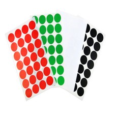 해자몰 원형스티커19mm 분류스티커, 검정색