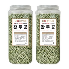 더알찬곡물 통에담은 완두콩 3.6kg (1.8kgx2통), 2개, 1.8kg