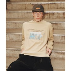 코닥 KODAK 피치기모 그래픽 긴팔 티셔츠 BEIGE K5323LRL84BEI 174862