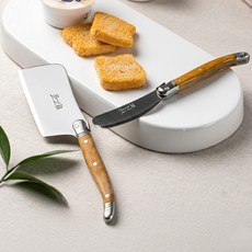 장네론 라귀올 버터나이프 + 치즈커터 세트, 1개, 마블브라운