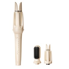 PYHO 3in1 전자동 고데기 세라믹 4단 온도조절 빠른 예열 32/38mm 매직기, YT83, 옐로우