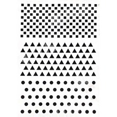 A40-0523 型染版 蝶古巴特diy 簍空模板 塗鴉模版 繪畫模版, 1個